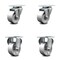 Service Caster 3 Inch Semi Steel Wheel Swivel Top Plate Caster Set with 2 Rigid SCC-20S314-SSS-2-R-2 - alternate 1